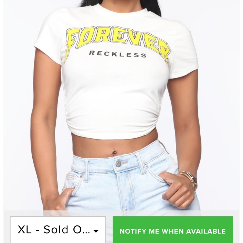 Forever Reckless Backless Top - White